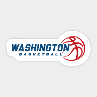 Retro Washington Basketball Team Sticker